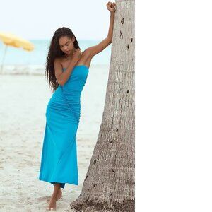 Anthropologie Blue Midi Dress